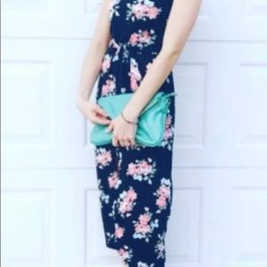 Ardene floral jumpsuit (L)